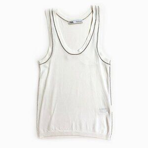 Zara Tank Top with Black Trim